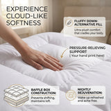 Elastic Band Mattress Topper Bundle with 2 Pillows & 4 Cushions