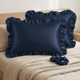 Sham Silk Pillow – Single Pillow - Navy Blue