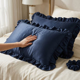 Sham Silk Pillow – Single Pillow - Navy Blue