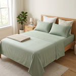 400 TC Cotton Sateen Bedset (3-Piece Fitted)
