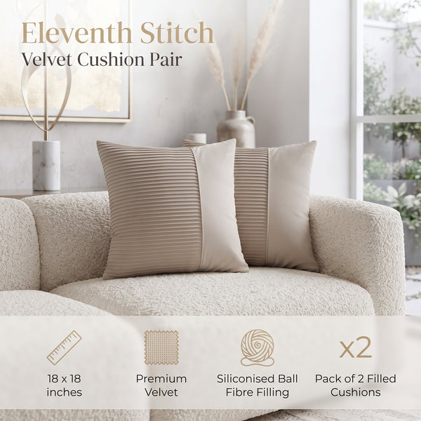 Velvet Cushion Pair – 16 x 16 Inches alternate view
