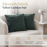 Velvet Cushion Pair – 16 x 16 Inches