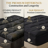 Fitted Mattress Topper - Black (6)