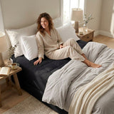 Fitted Mattress Topper - Black (7)
