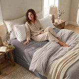 Fitted Mattress Topper - Gray (7)