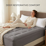 Fitted Mattress Topper - Gray (10)