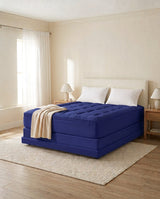 Fitted Mattress Topper - Navy Blue (8)