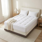 Fitted Mattress Topper - White