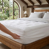 Fitted Mattress Topper - White (3)