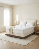 Fitted Mattress Topper - White (8)