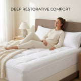 Fitted Mattress Topper - White (9)